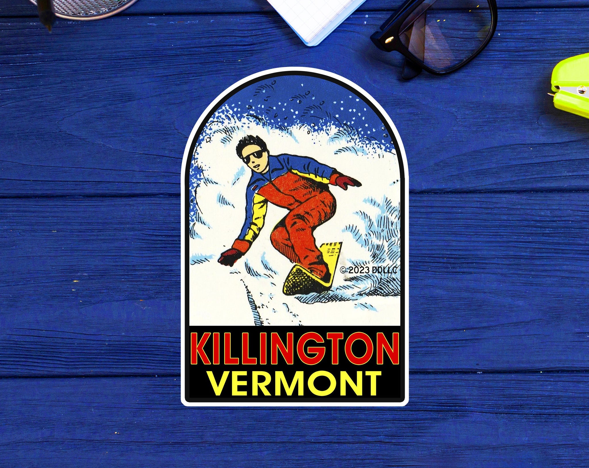 Killington Vermont Sticker 4" Skiing Snowboarding Decal Vinyl Outdoor Or Indoor