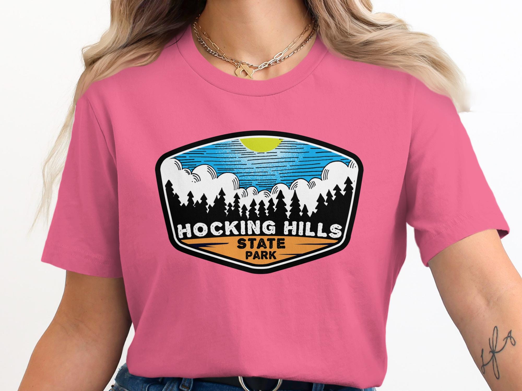 Hocking Hills State Park T-Shirt, Nature Graphic Tee, Adventure Lover Shirt, Outdoor Hiking Shirt, Travel Gift, Unisex T-Shirt