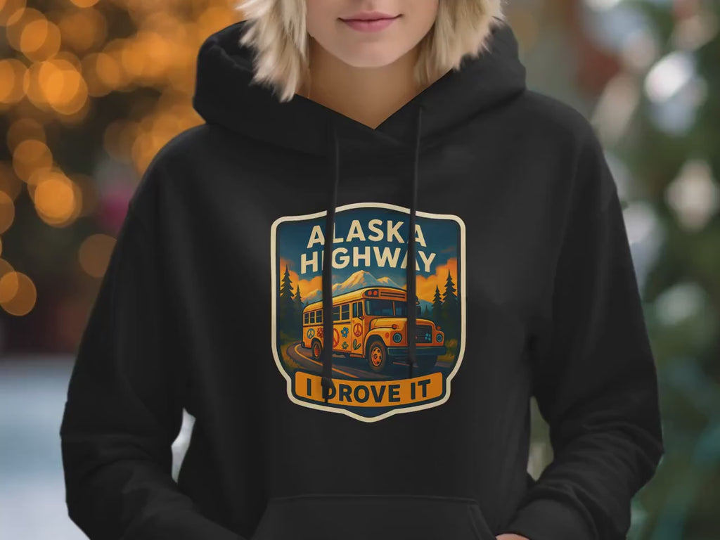 Alaska Highway I Drove It T-Shirt, Retro Van Adventure Tee, Vintage Alaska Souvenir Shirt, Road Trip Graphic Tee, Outdoor Traveler Shirt