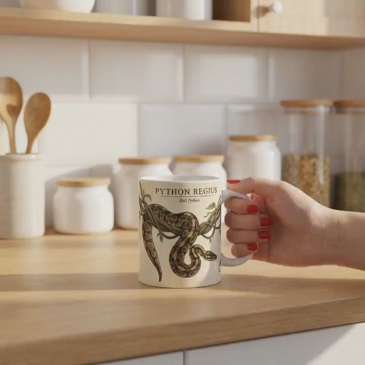 Ball Python Snake Coffee Mug &ndash; Scientific Souvenir Ceramic Mug (11 oz or 15 oz)
