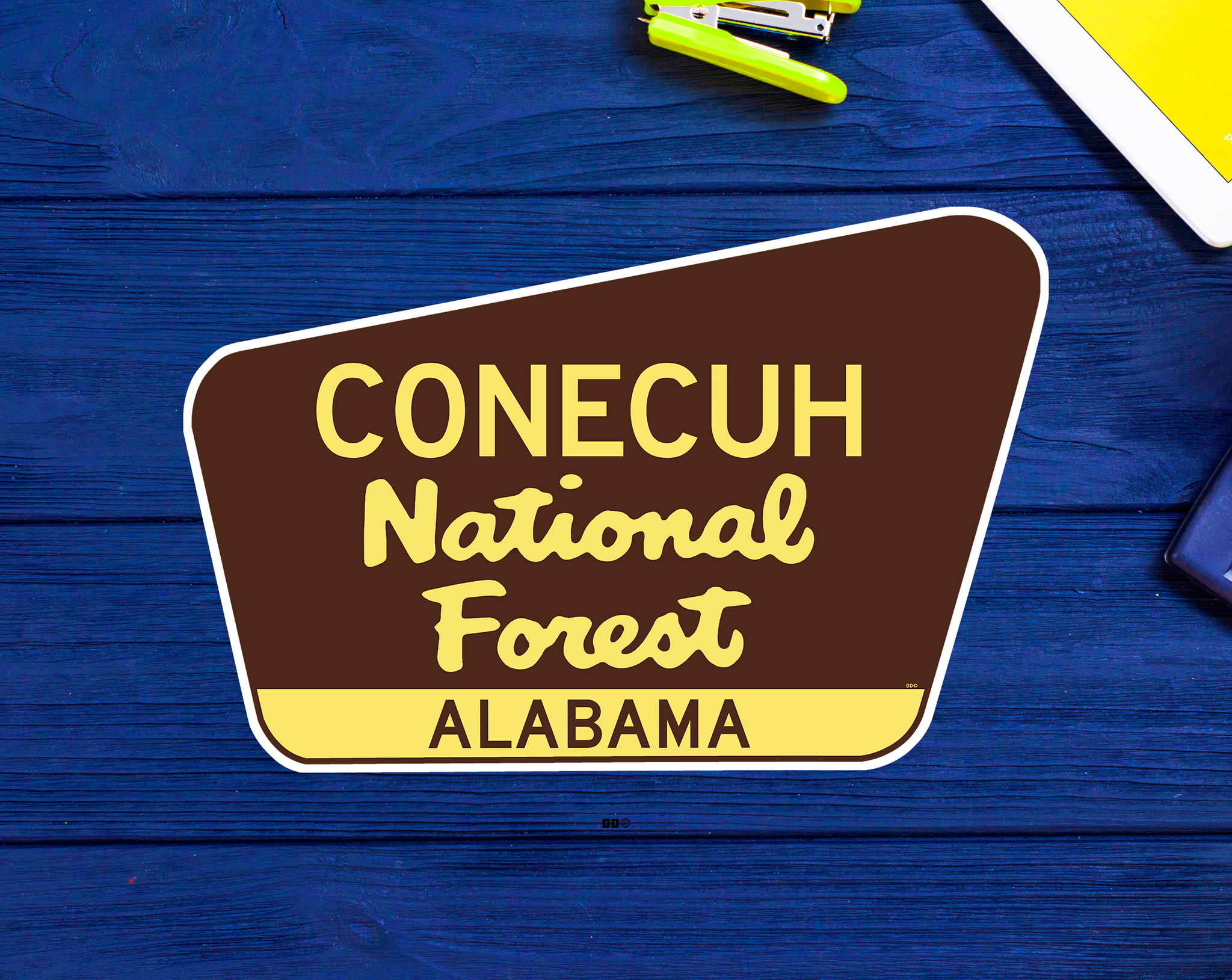 Conecuh National Forest Decal Sticker 3.75" x 2.5" Alabama Park Vinyl