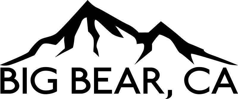 BIG BEAR California Decal Sticker Skiing Ski Mountain Mountains Snowboard Boating Hiking
