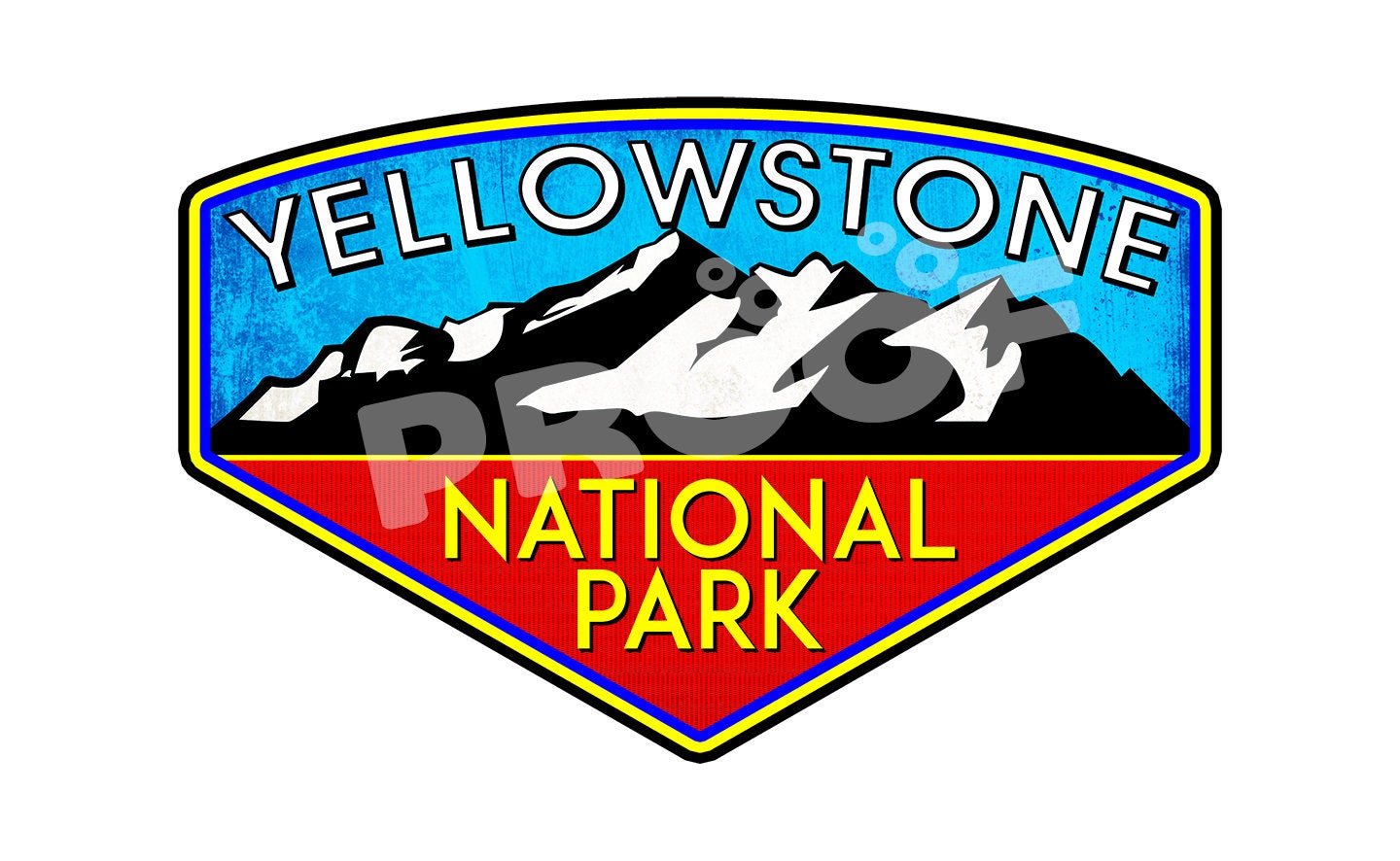 Yellowstone National Park Wyoming Sticker Decal  Explore Nature Outdoors Hiking Camping