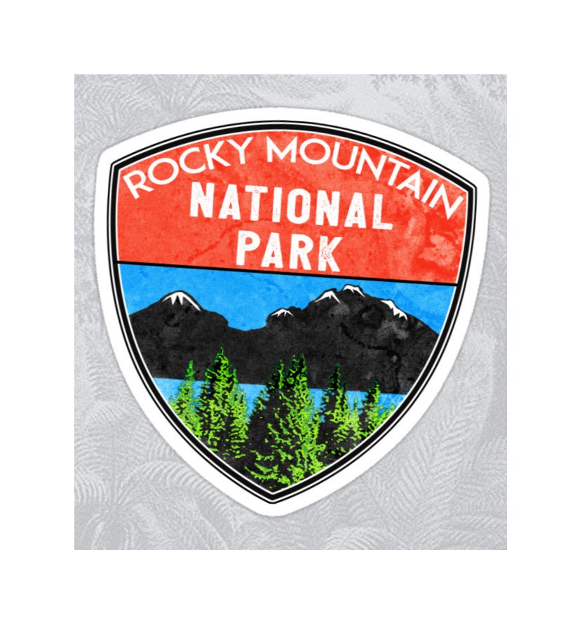 Rocky Mountain National Park Colorado Sticker Decal Lake Hiking 3.1" x 3" Nature