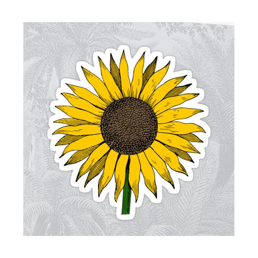 Sunflower Yellow Cute Colorful Flower Sticker Flowers Decal 3.2" X 3"