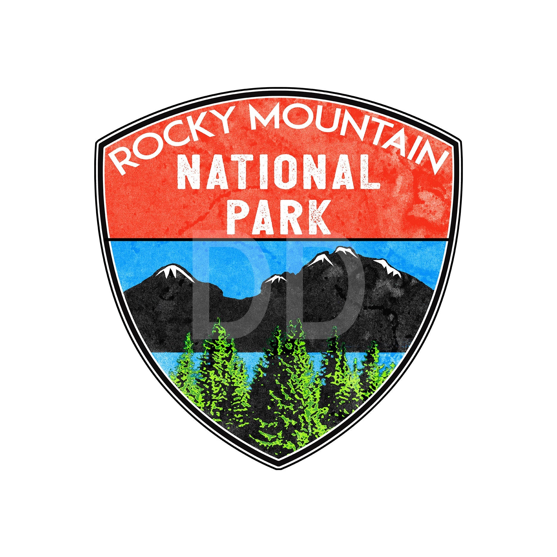 Rocky Mountain National Park Colorado Sticker Decal Lake Hiking 3.1" x 3" Nature
