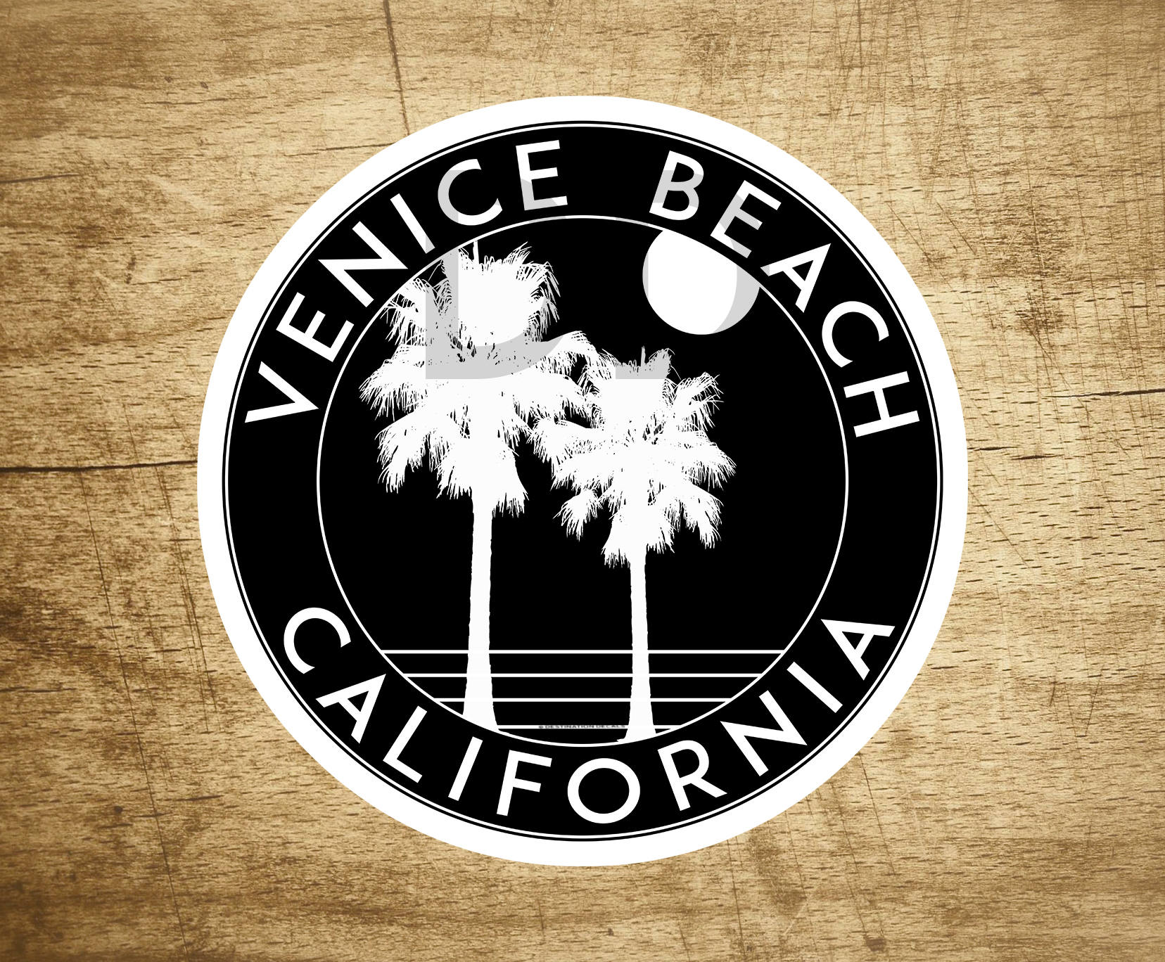 Venice Beach California Sticker Decal Beach Ocean Surfing Vinyl 3" x 3"