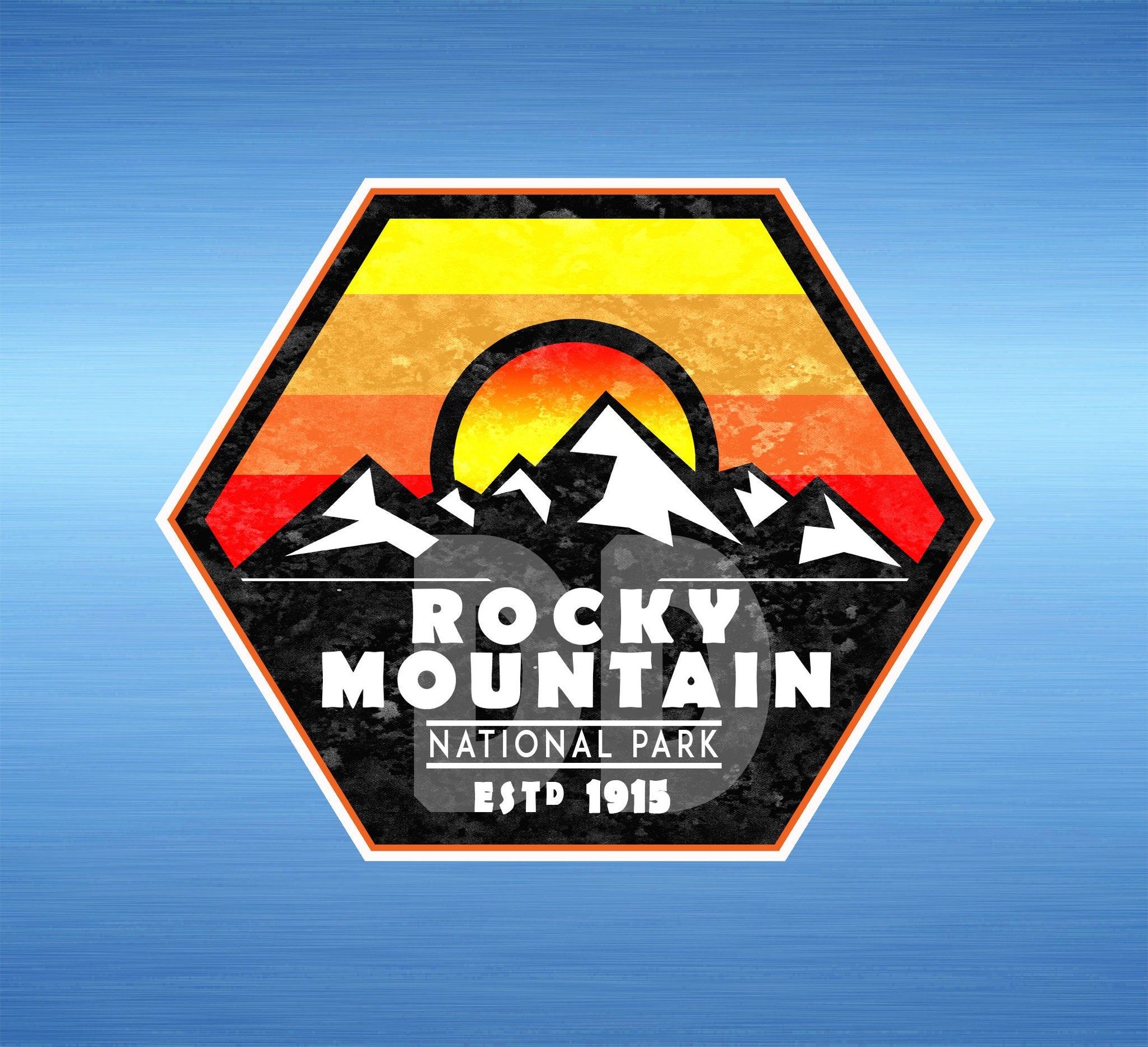 Rocky Mountain National Park Colorado Sticker Mountains Hiking Sticker 3.5" X 2.87"