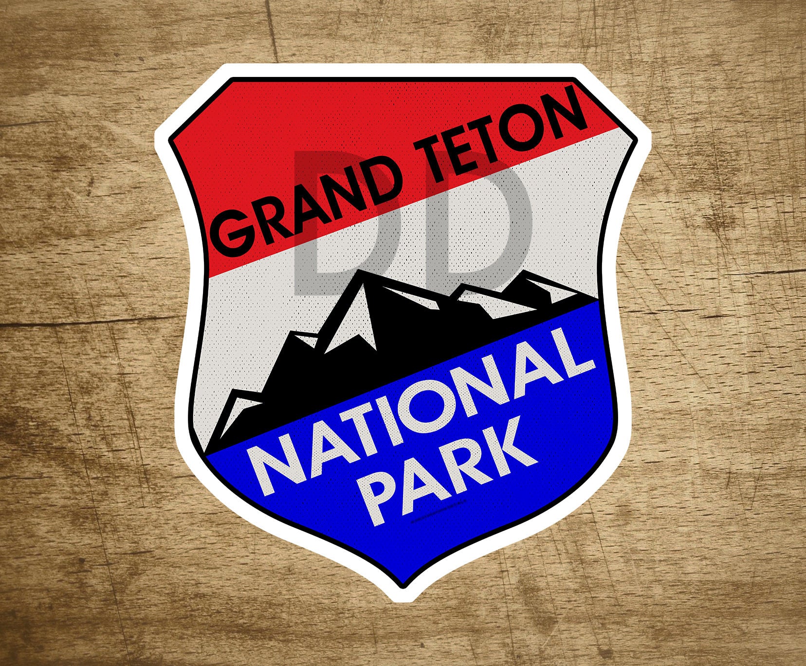 GRAND TETON National Park Wyoming Mountains Sticker Decal 3.3" x 3" Decals Stickers
