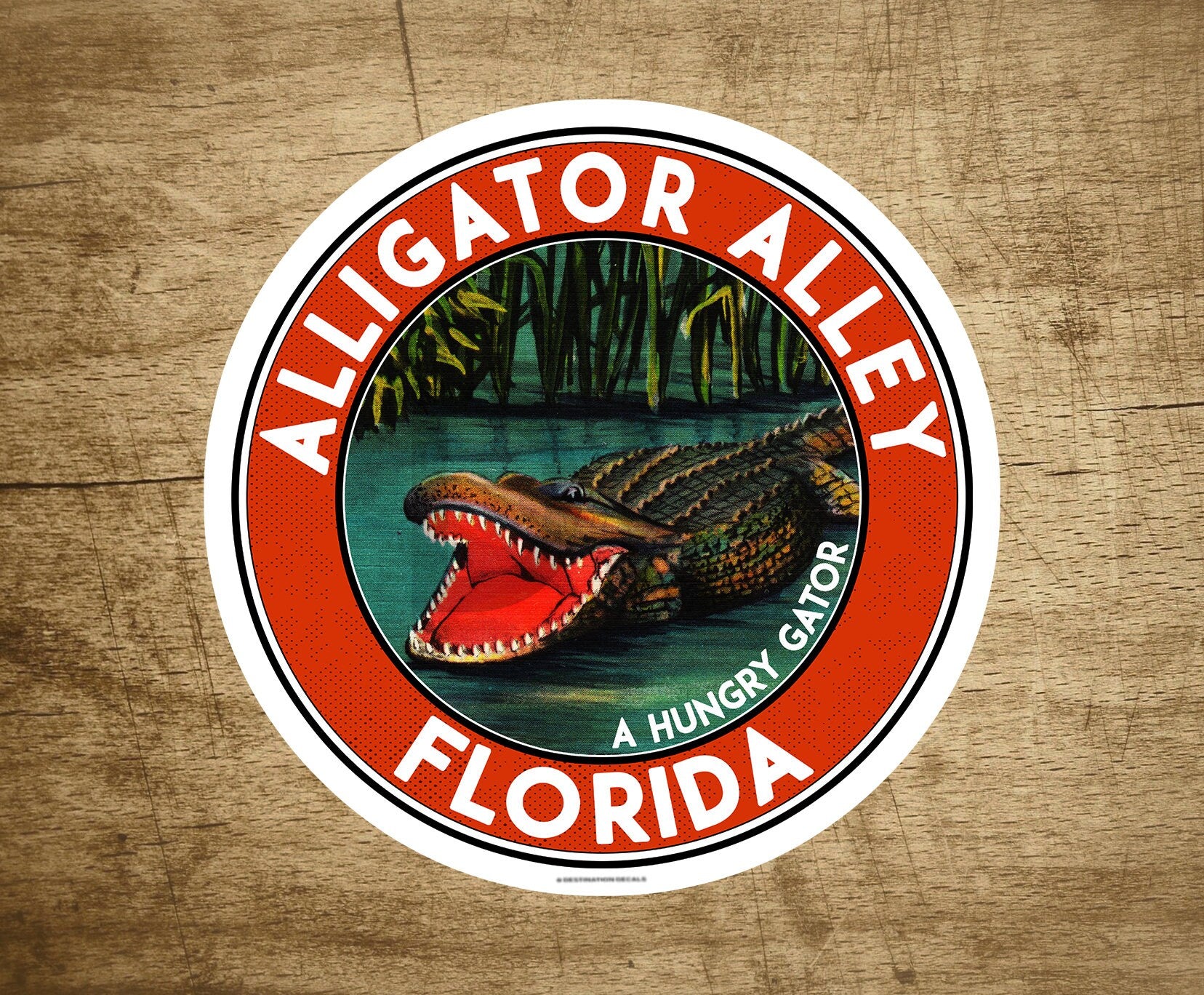 Alligator Alley Florida Everglades Sticker Decal 3" x 3" National Park Vacation