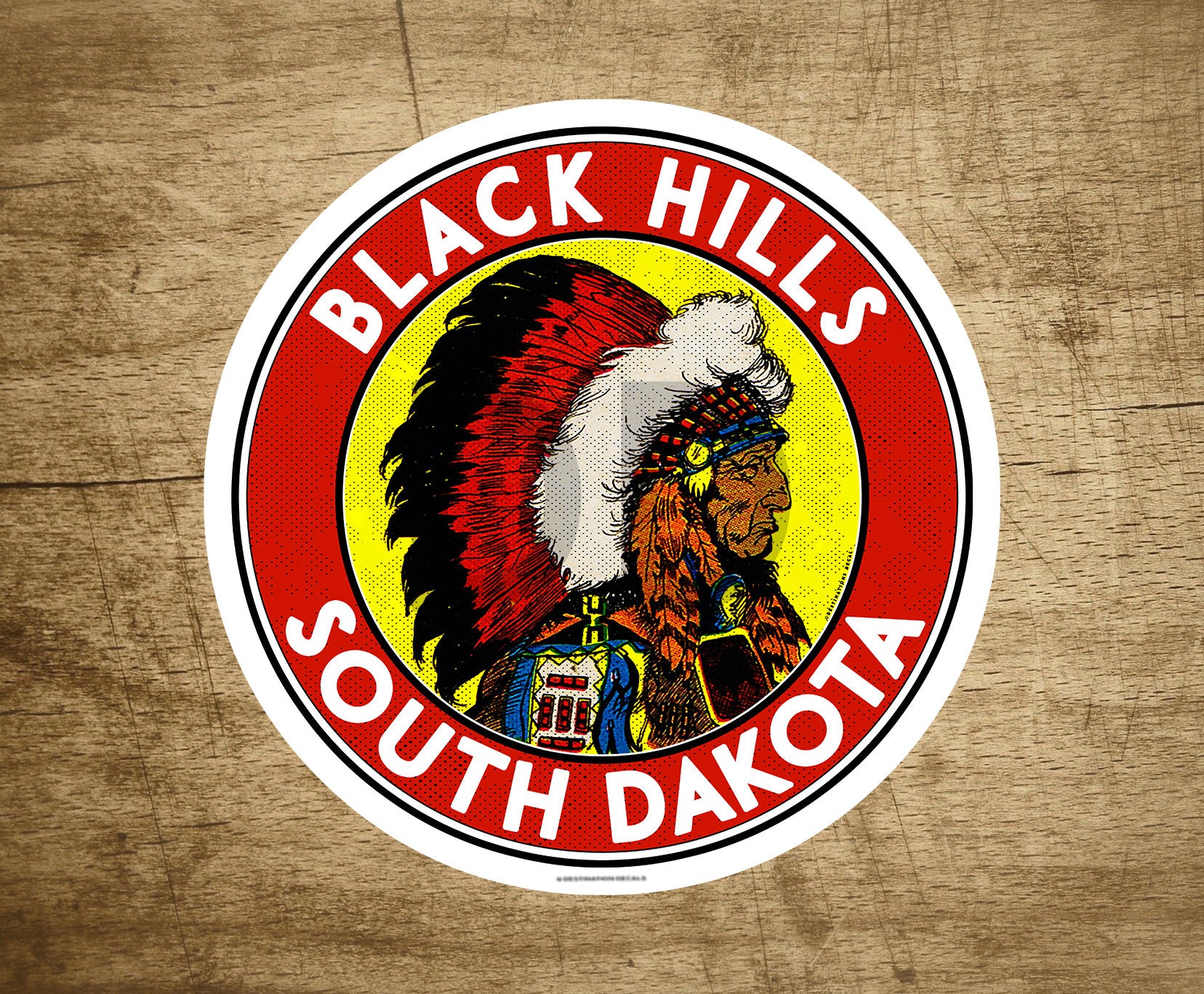 Black Hills South Dakota Decal Sticker 3" x 3" Vinyl Mountains Hiking