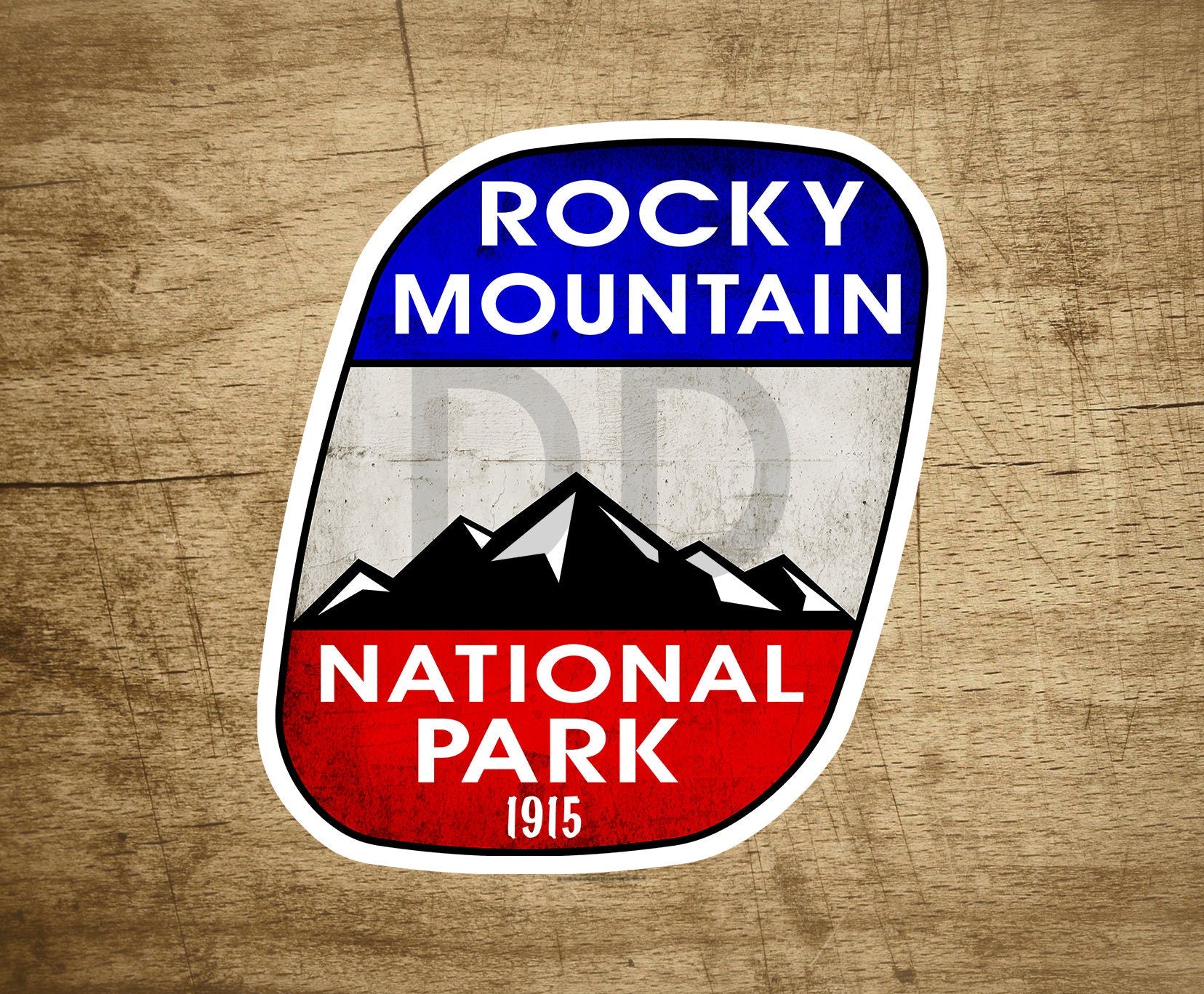 Rocky Mountain National Park Sticker Decal Colorado Vinyl 3" X 3.3" Indoor Outdoor