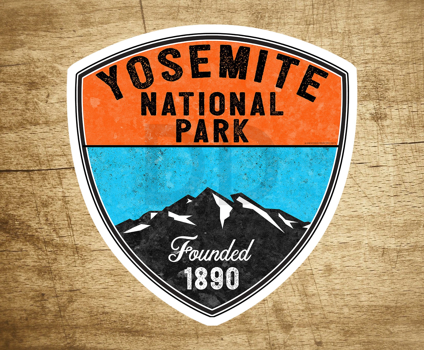 YOSEMITE NATIONAL PARK California Vinyl Sticker Bear Mountain Hiking Camping Climbing Decal 3.1" X 3"