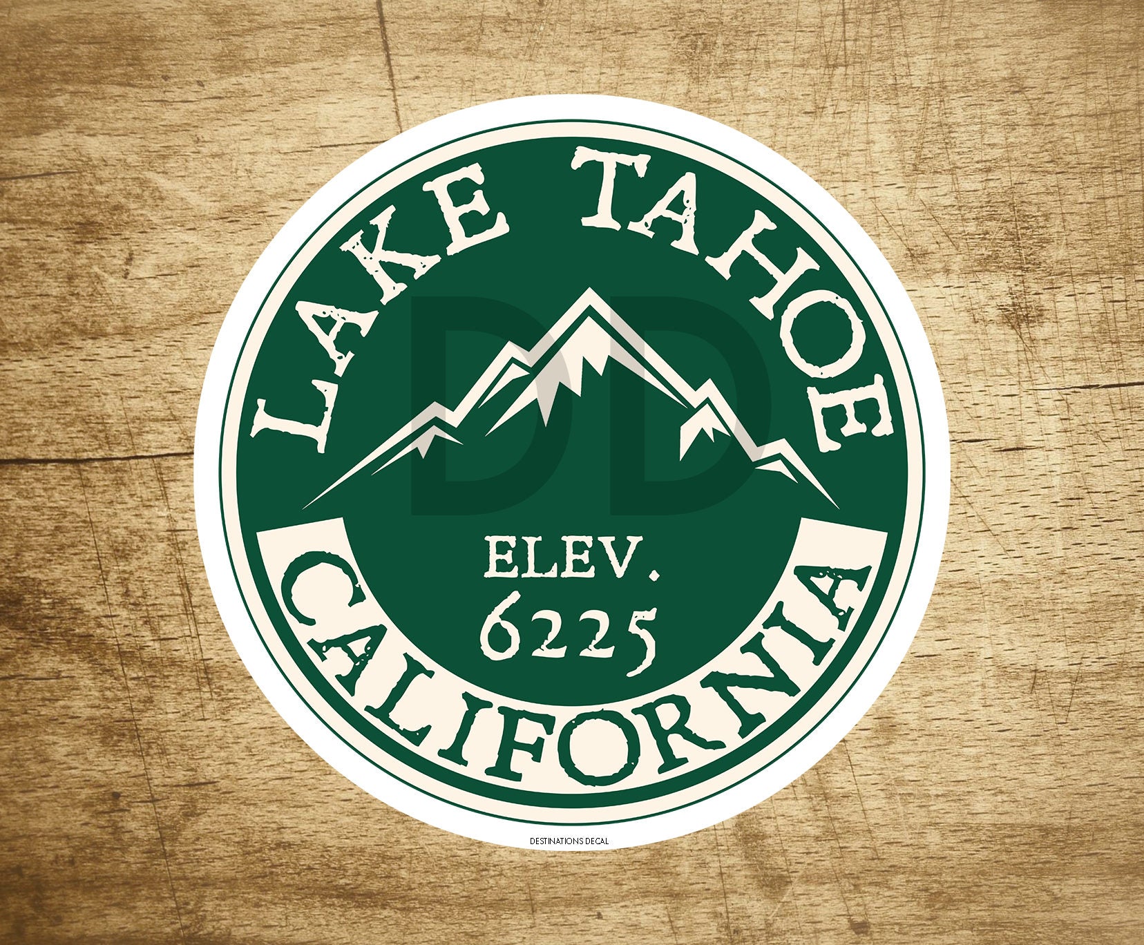 Lake Tahoe California Decal Sticker  3" x 3" Skiing Lakes Boating