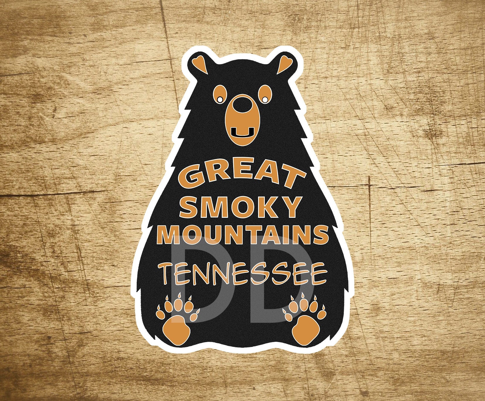 Great Smoky Mountains National Park Bear Decal Sticker Tennessee Vinyl Outdoors Nature