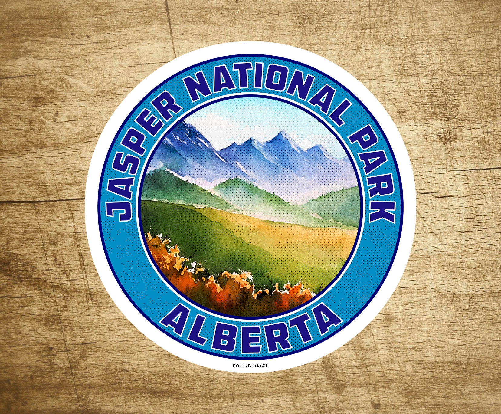 Jasper National Park Sticker Decal Alberta Canada Vinyl 3" X 3" Indoor Outdoor