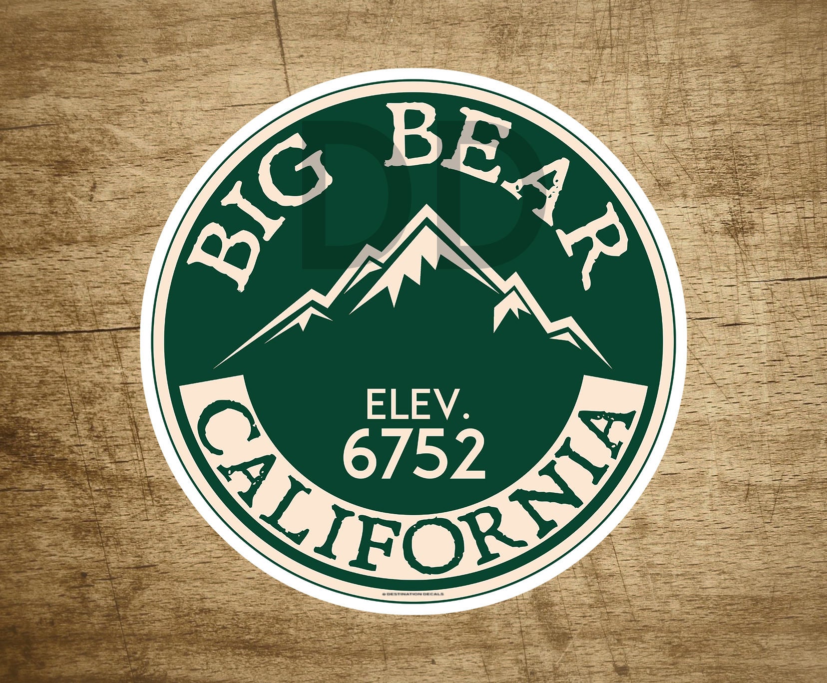 Skiing Big Bear California 3" Sticker Decal Ski Skier Lake Vinyl Decals Stickers