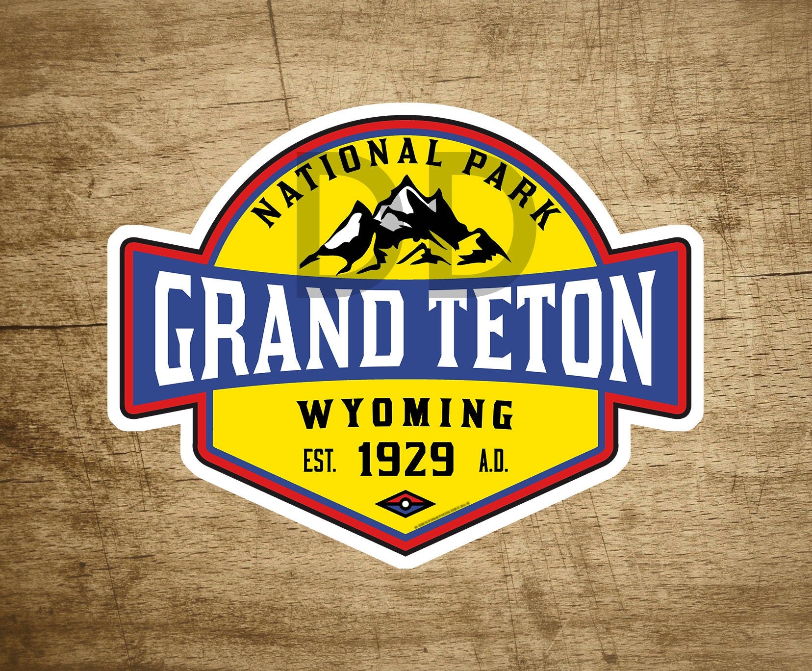 GRAND TETON National Park Wyoming Mountains Sticker Decal 3.8" x 2.8"
