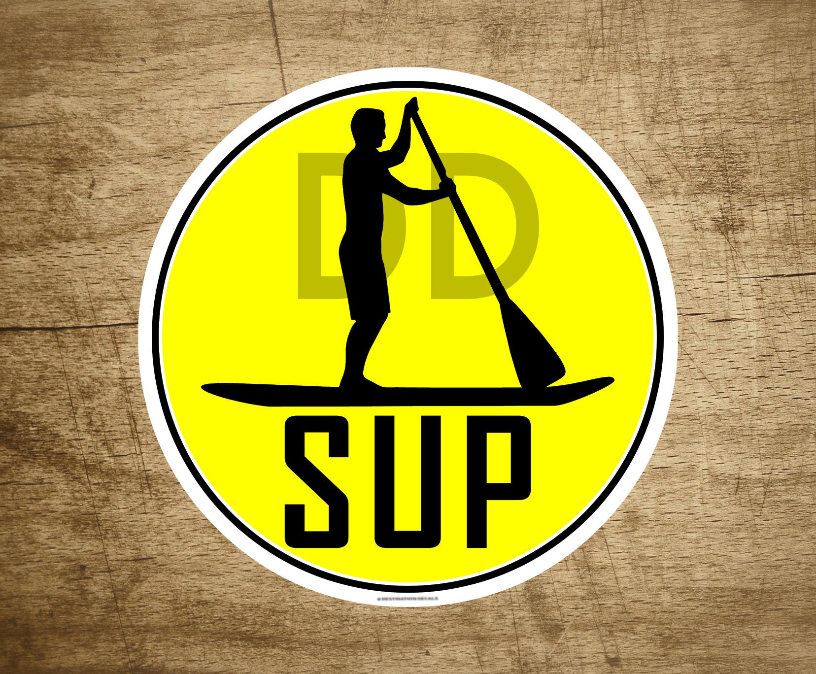 Stand Up Paddle Board SUP Vinyl Sticker Decal 3" x 3"