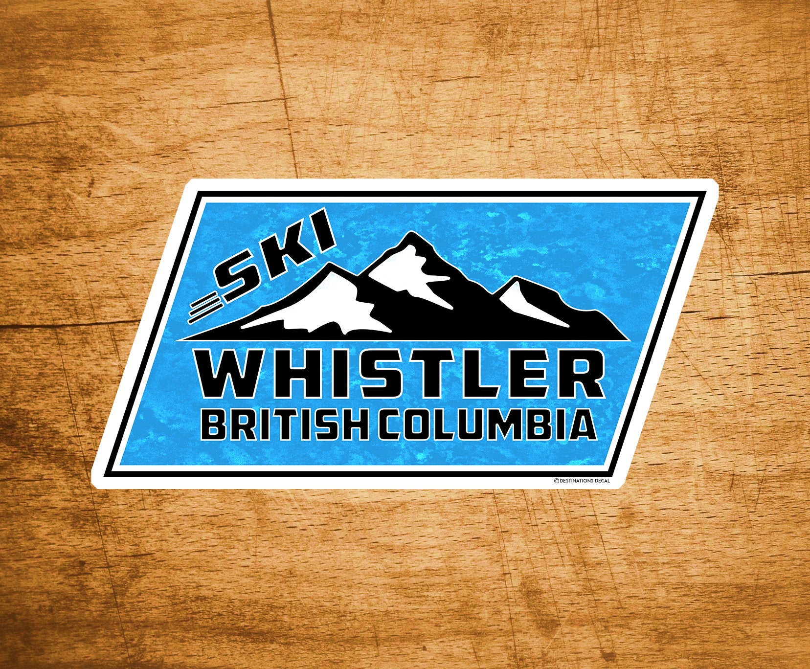 Ski Whistler British Columbia Canada Sticker Skiing Sticker 4" X 1.9"