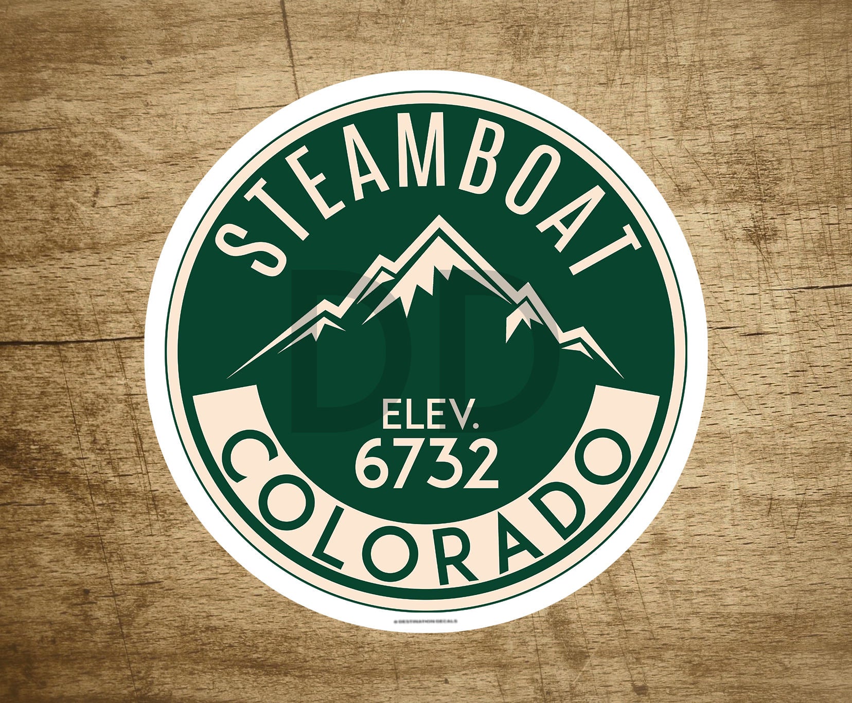 Skiing Steamboat Springs Colorado Decal Sticker 3" x 3" Hiking Snowboarding Ski