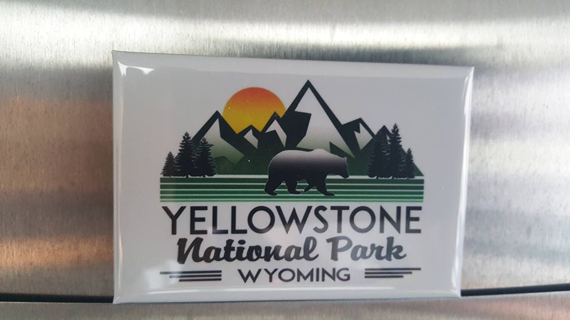 Magnet Yellowstone National Park Refrigerator 2.125" x 3.125" Wyoming