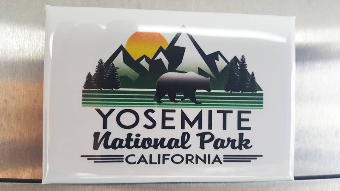 Magnet Yosemite National Park Refrigerator 2.125" x 3.125" California