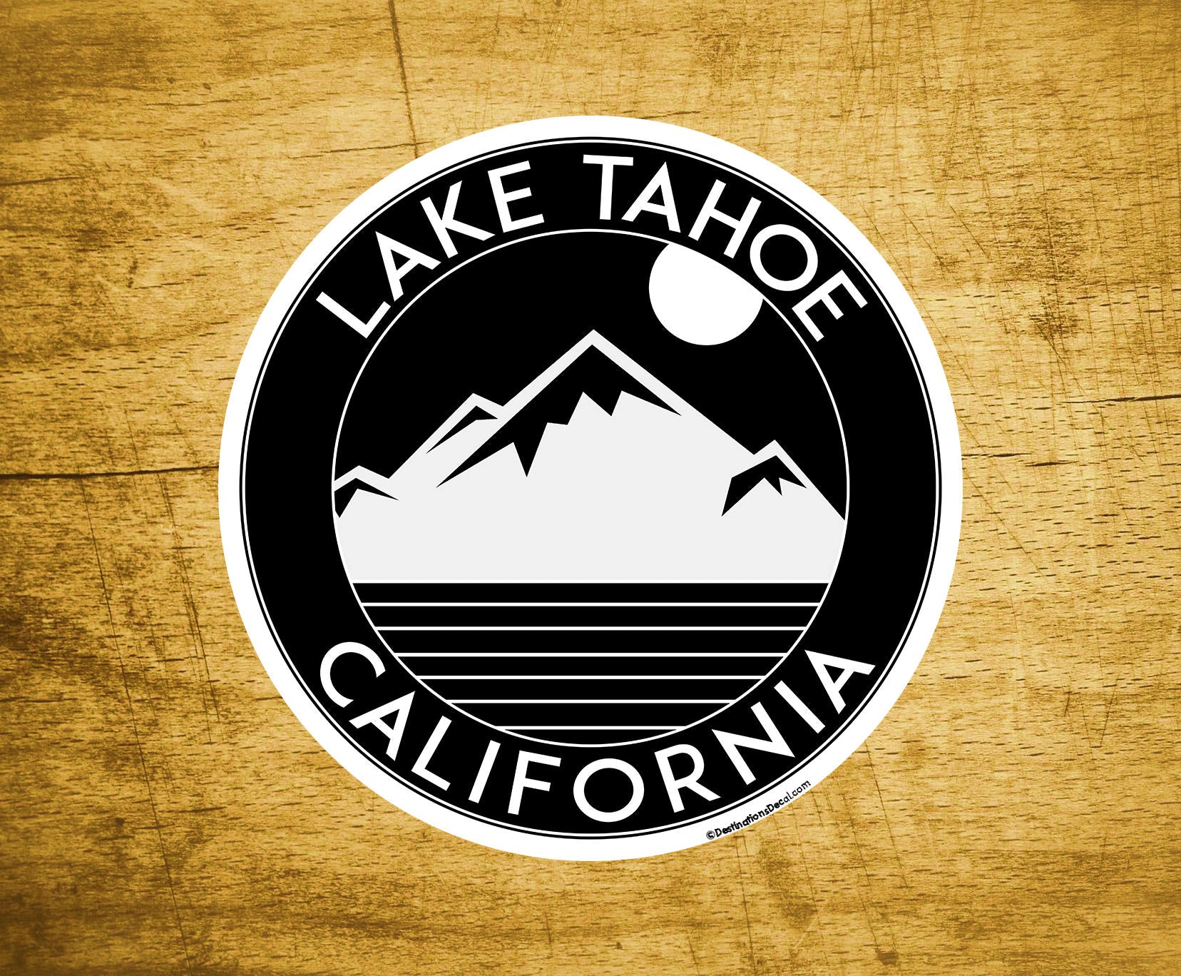 Lake Tahoe California Decal Sticker  3" x 3" Skiing Boating Ski Hike