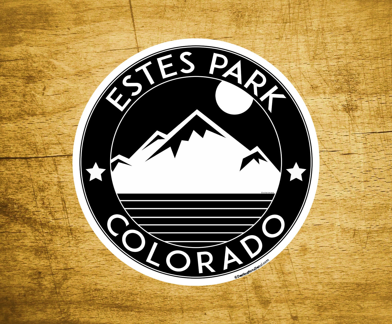 Estes Park Colorado Decal Sticker  3" x 3" Skiing Rocky Mountain National Park