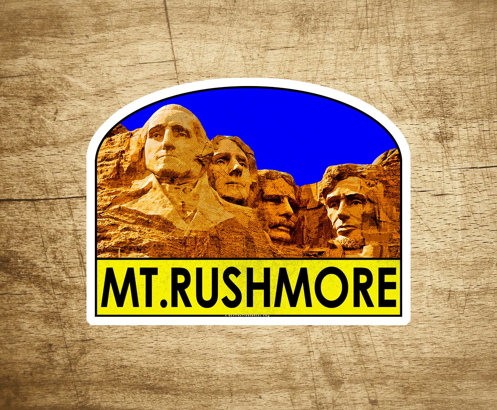 Mount Rushmore Decal Sticker 3 5/8" x 2 7/8" South Dakota
