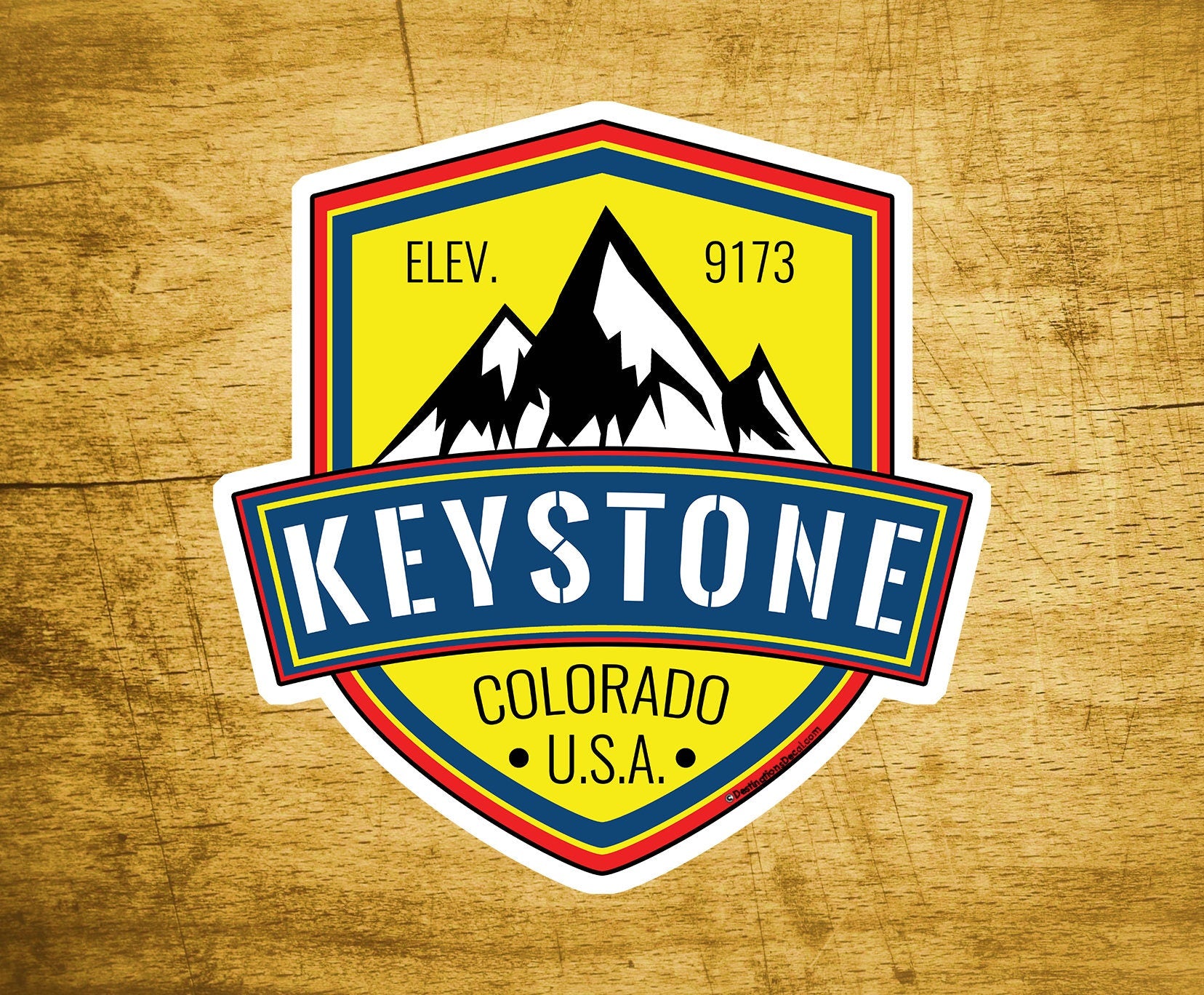 Skiing Keystone Colorado Sticker Decal 3" x 3" Snowboarding Ski