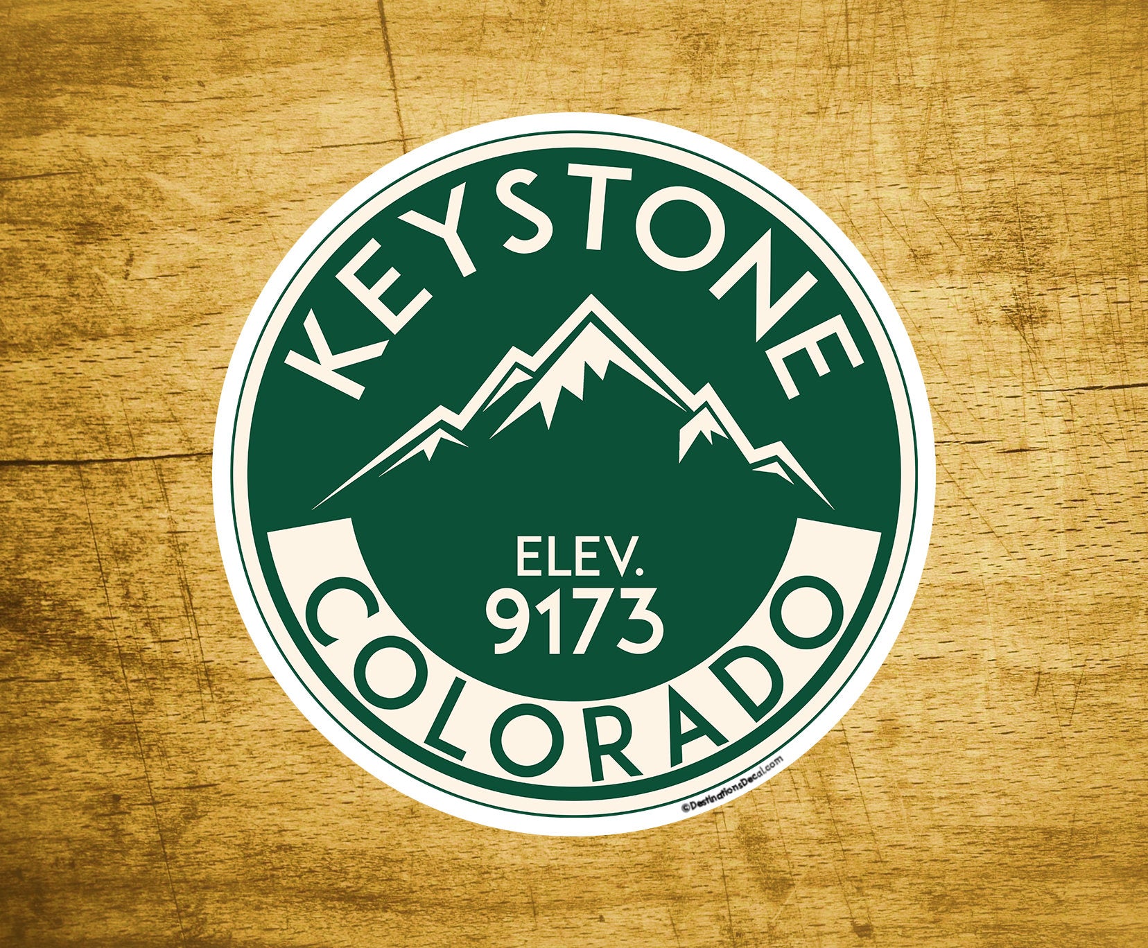 Skiing Keystone Colorado Sticker Decal 3" x 3" Snowboarding