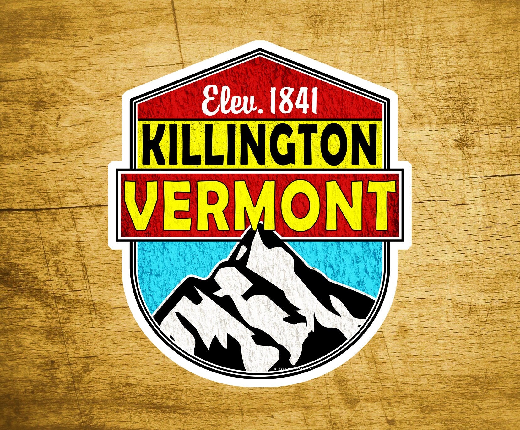 Killington Vermont Decal Sticker  3" x 3.4" Skiing Snowboarding
