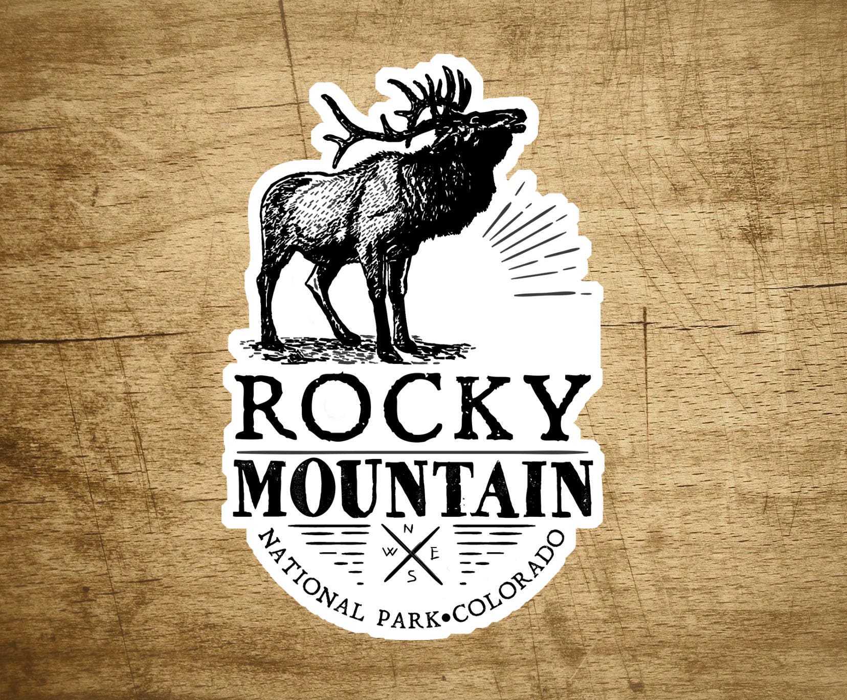 Rocky Mountain National Park 4" X 2.6" Sticker Decal Colorado Vinyl