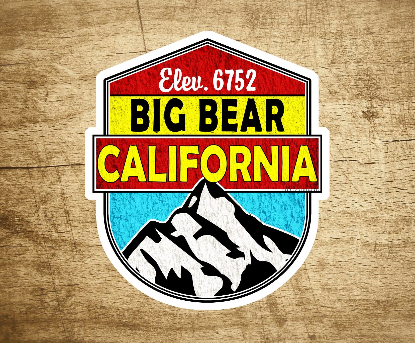 BIG BEAR California Decal Sticker Skiing Ski Mountain 3.75"