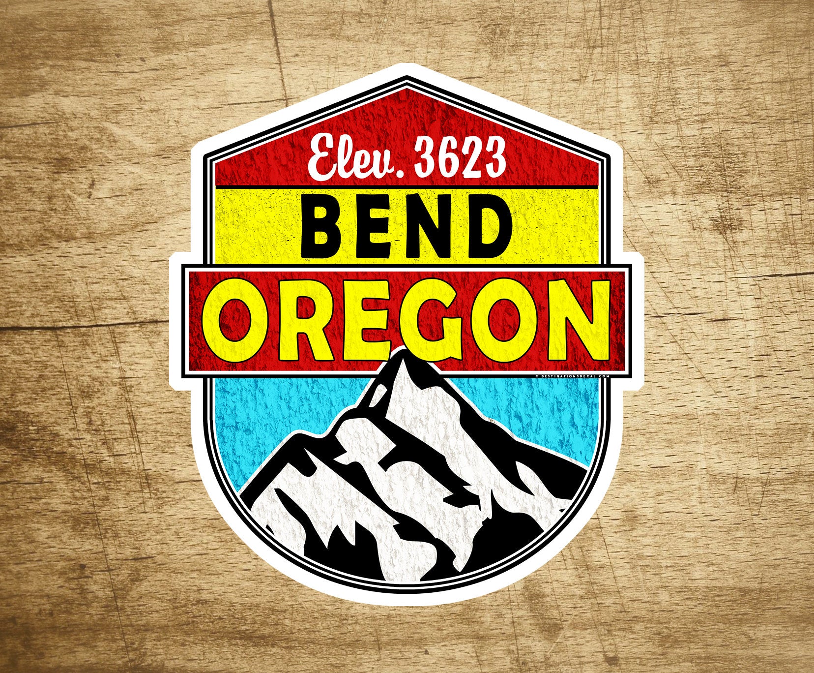 Ski Bend Oregon Decal Sticker 3