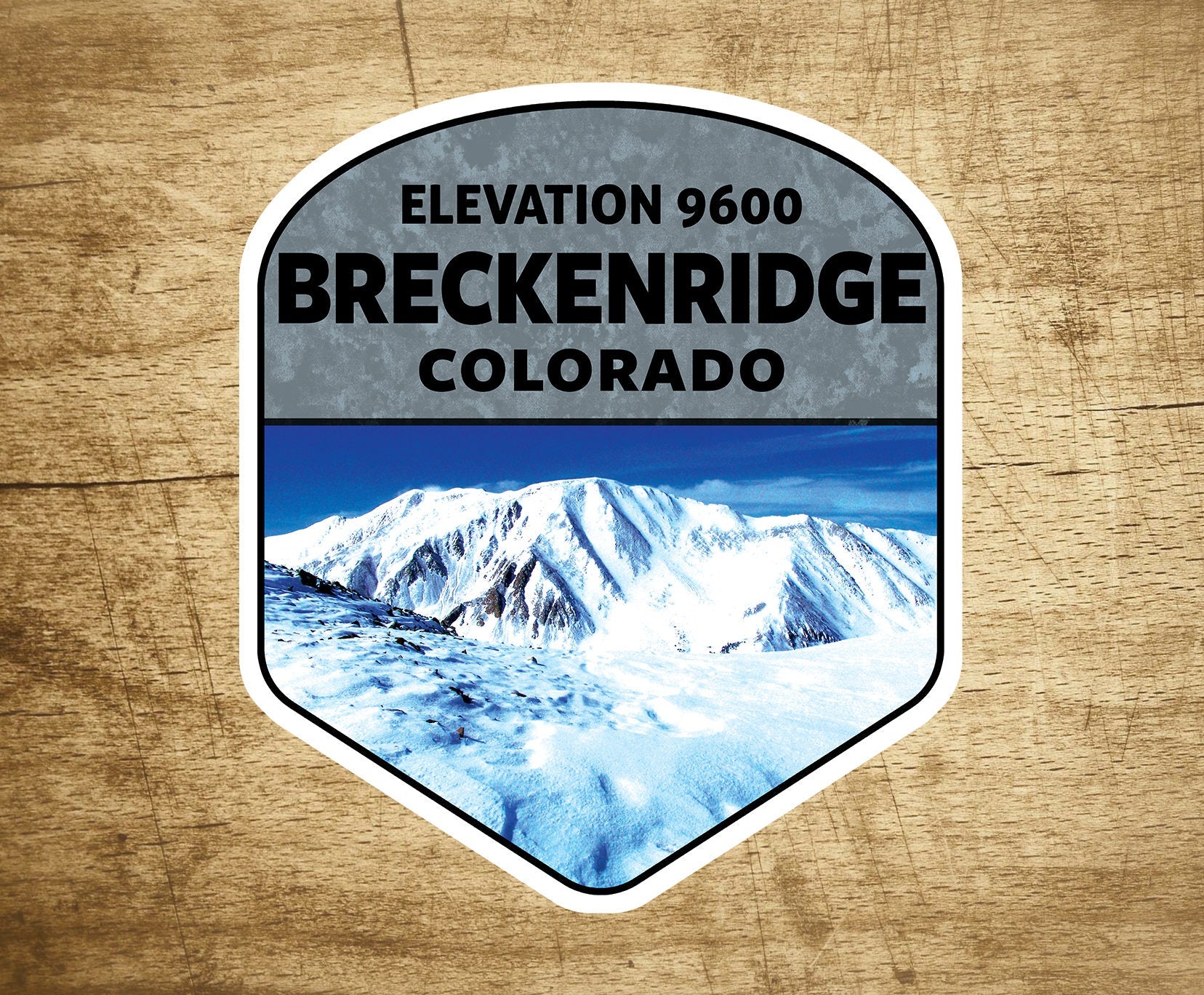 Ski Breckenridge Colorado Decal Sticker  2 3/4" x 3 1/4" Skiing Snowboarding
