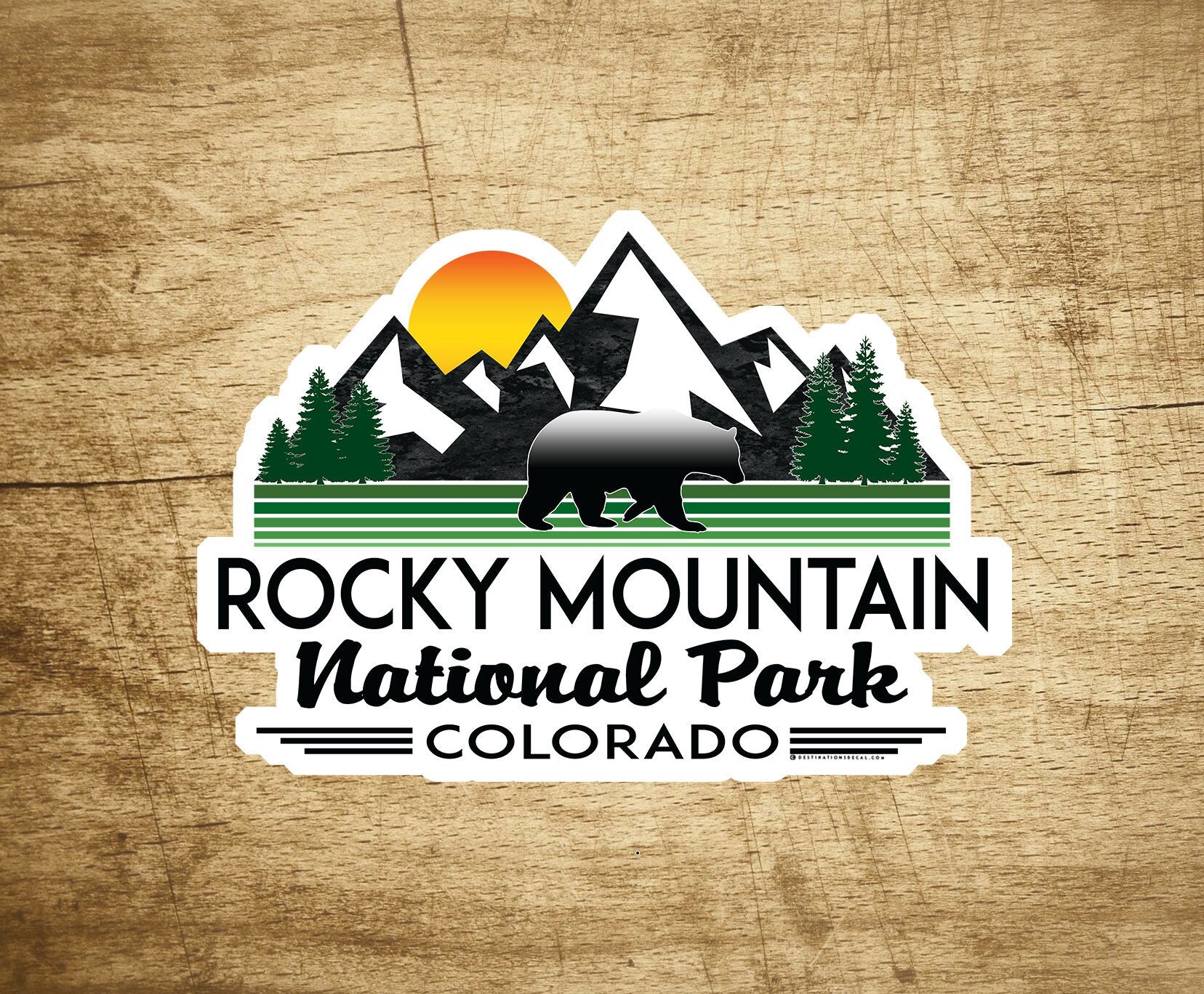 Rocky Mountain National Park 3.75" X 2.75" Sticker Decal Colorado Vinyl