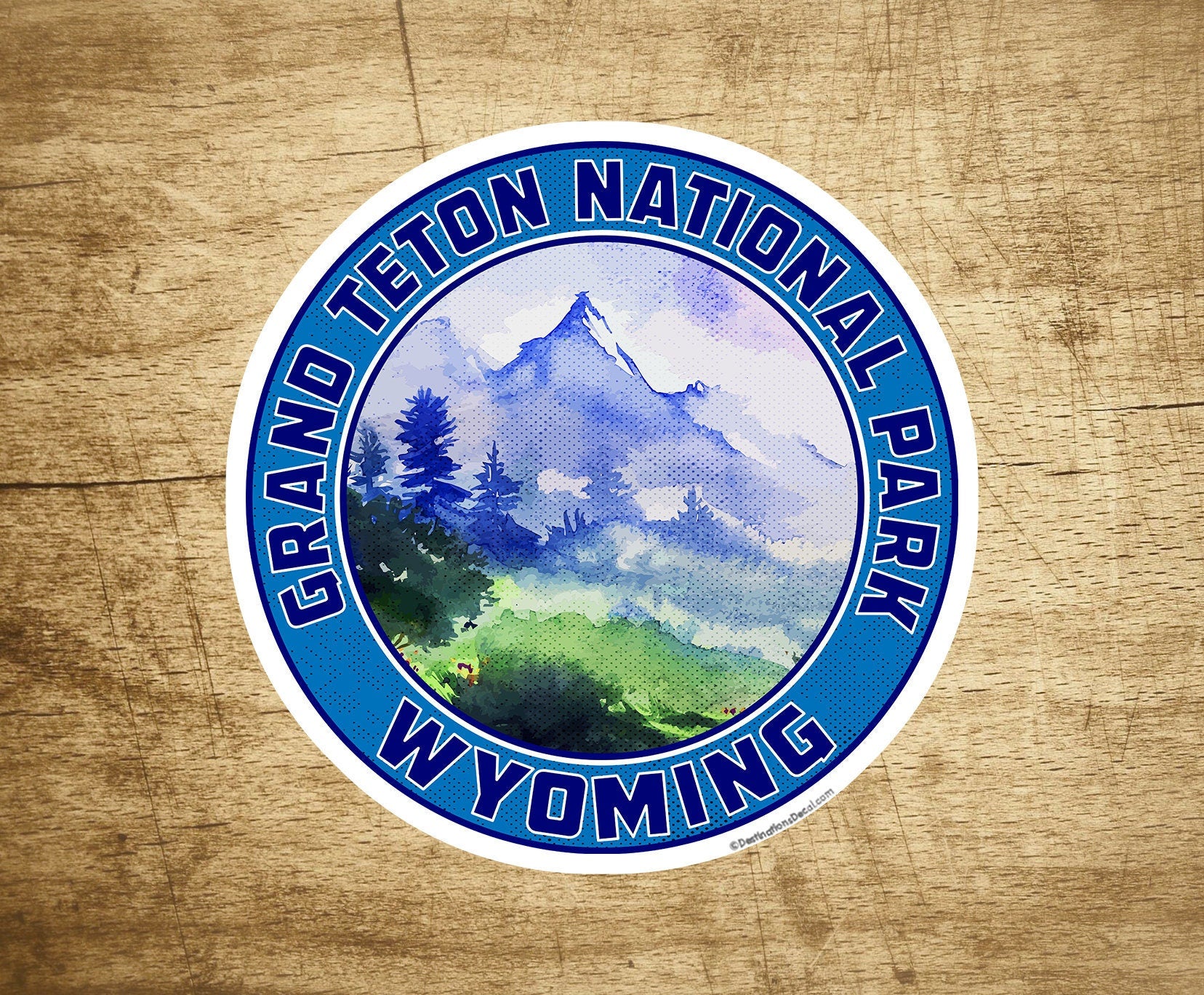 GRAND TETON National Park Wyoming Bear Mountains Sticker Decal 3"