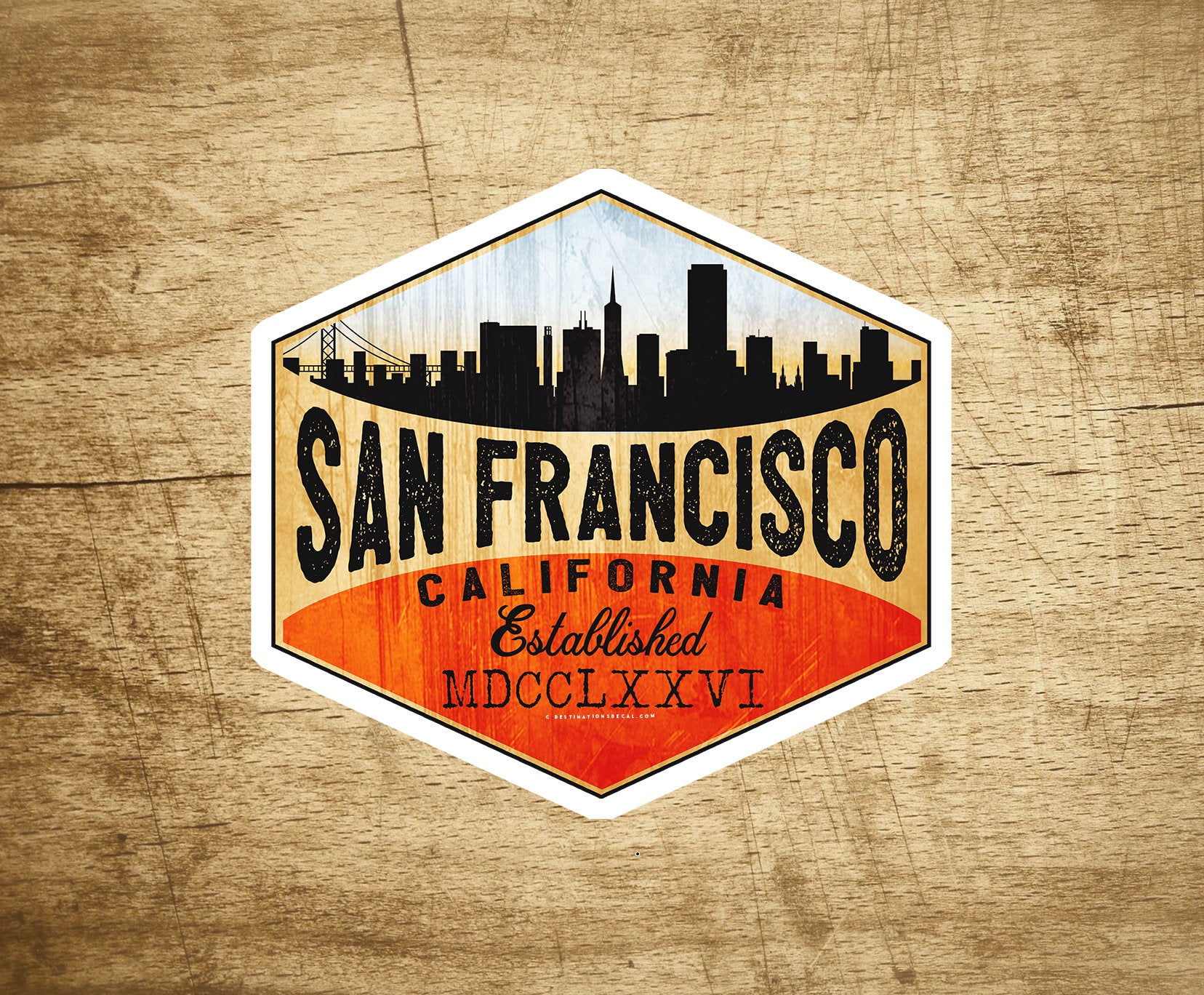 San Francisco Vinyl Decal Sticker 3