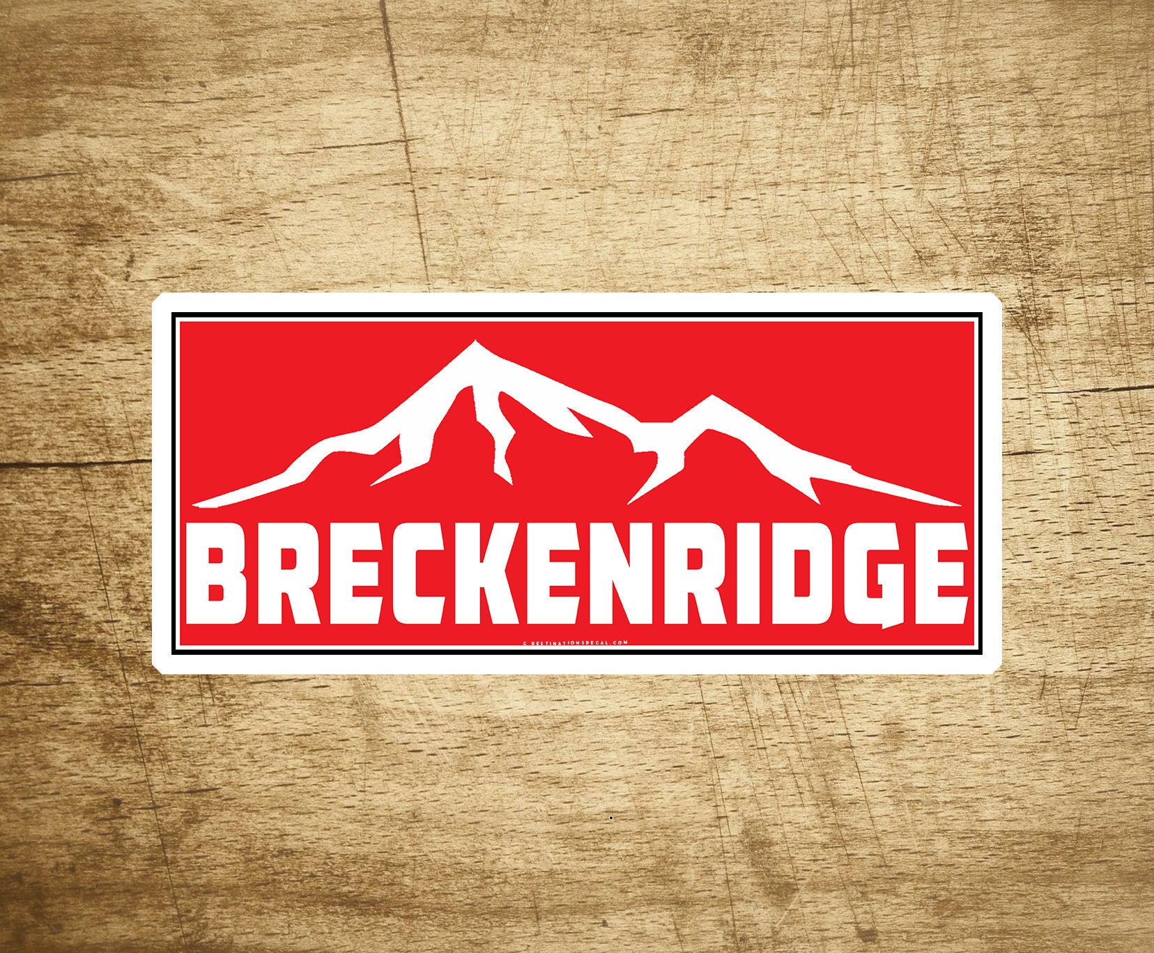 Ski Breckenridge Colorado Decal Sticker 3.75" x 1.75" Skiing Snowboarding Breck