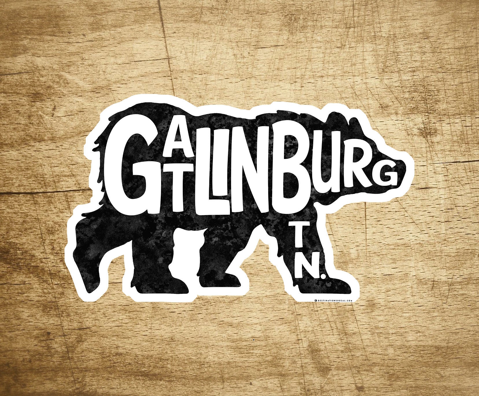 Gatlinburg Tennessee Decal Sticker 5" Great Smoky Mountains Bear National Park Vinyl