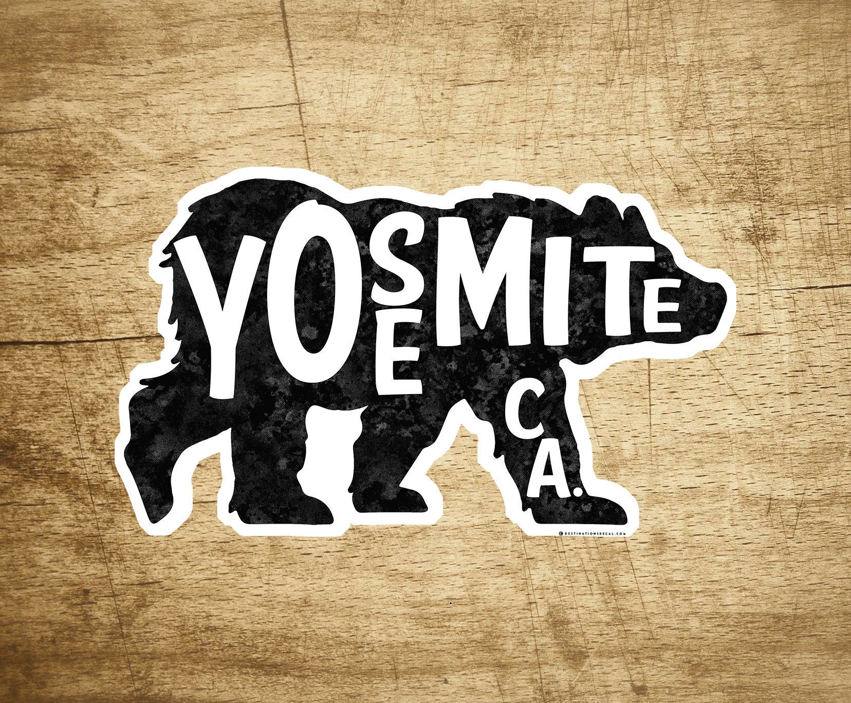 Yosemite National Park Decal Sticker 3.8" x 2.4" California Bear