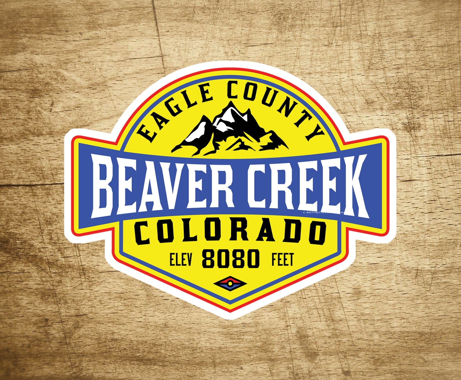 Ski Beaver Creek Colorado Decal Sticker 3.75" Skiing Snowboarding