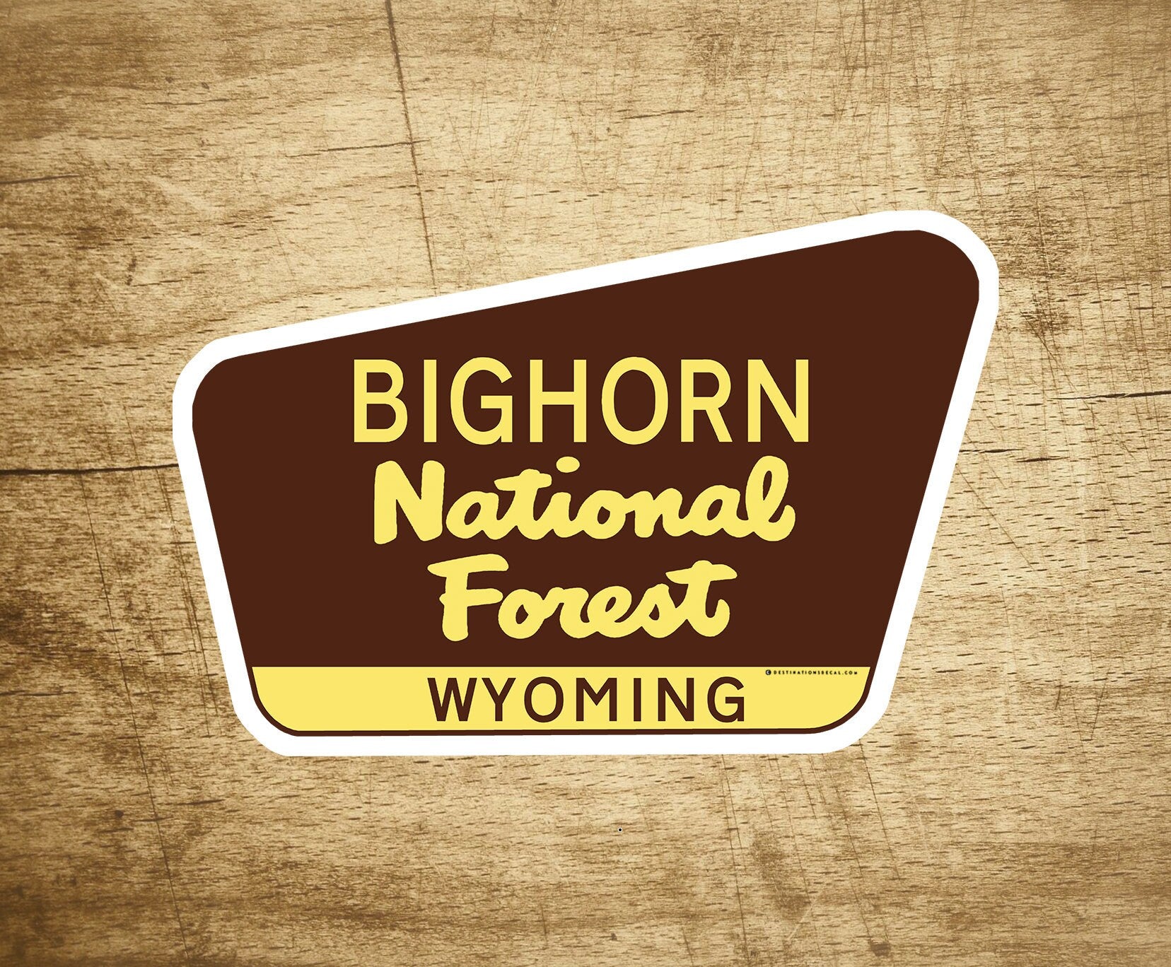 Bighorn National Forest Decal Sticker 3.75" x 2.5" Wyoming Park Vinyl