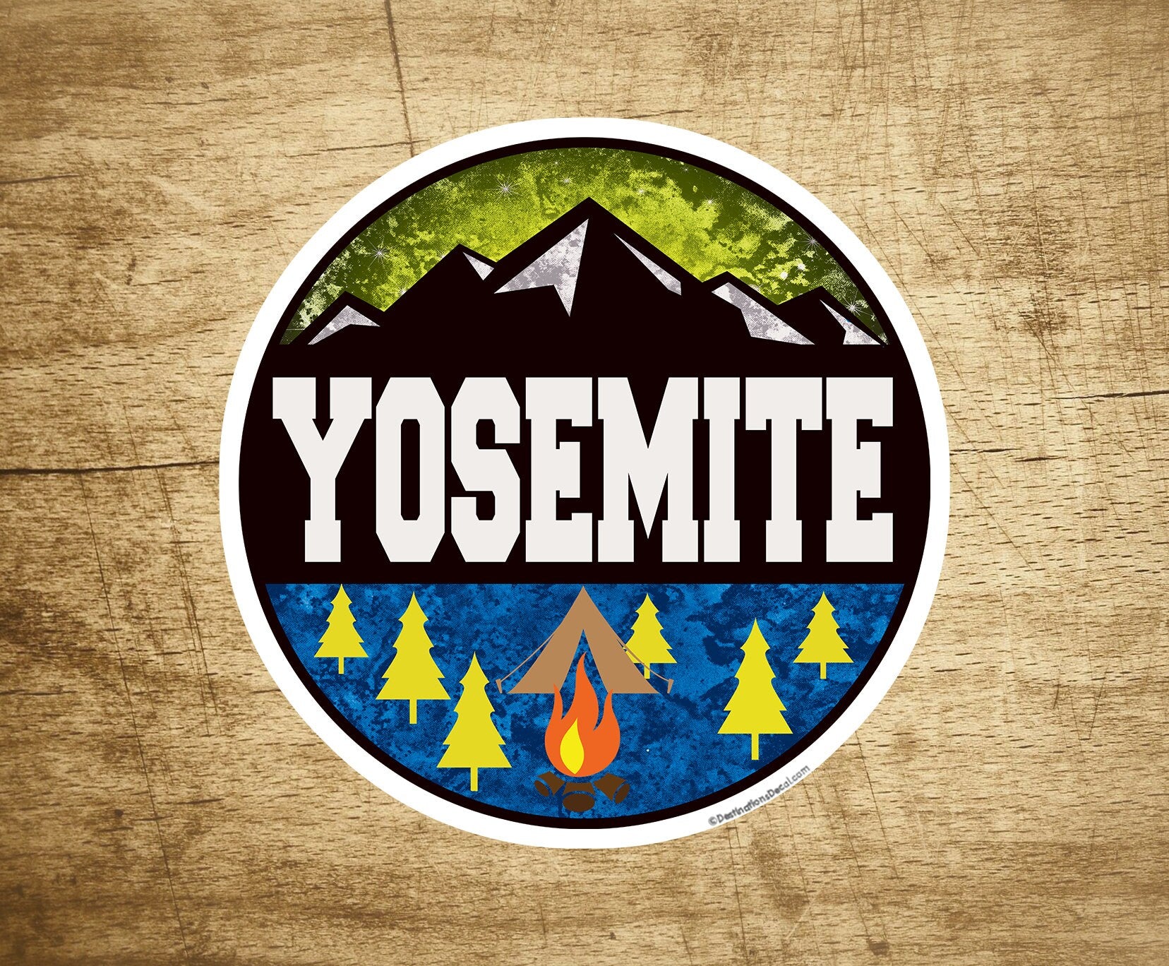 YOSEMITE NATIONAL PARK California Vinyl Sticker Mountain Hiking Camping Climbing Decal 3"