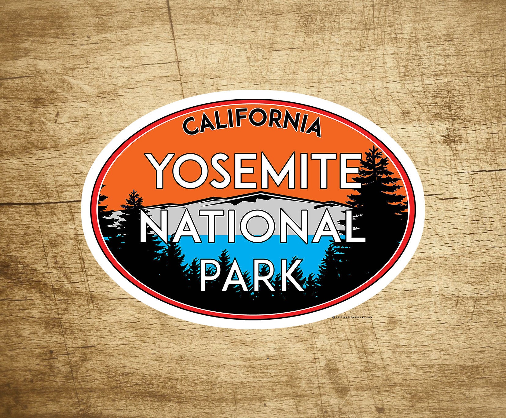 YOSEMITE NATIONAL PARK California Vinyl Sticker Mountain Hiking Camping Climbing Decal Nature Outdoors