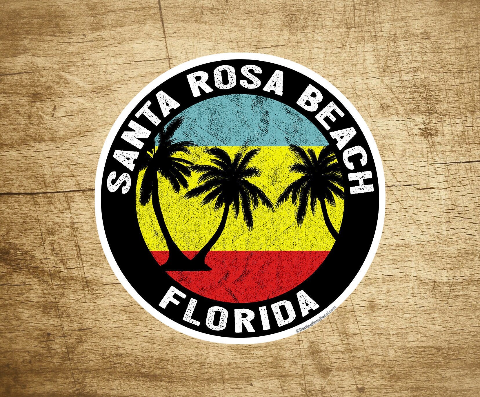 3" 30A Florida Santa Rosa Beach DECAL STICKER Emerald Coast