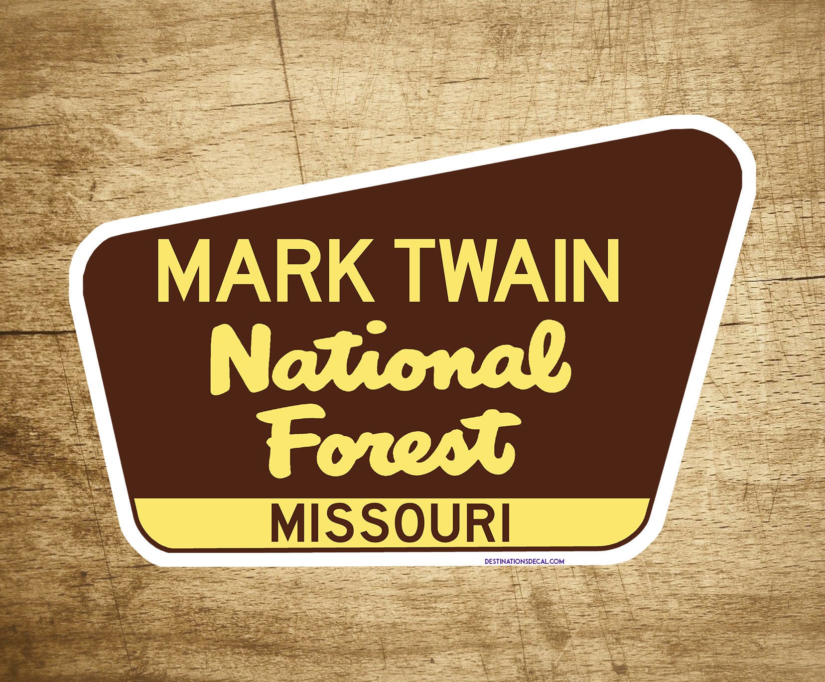 Mark Twain National Forest Decal Sticker 3.75" x 2.5" Missouri Park Vinyl