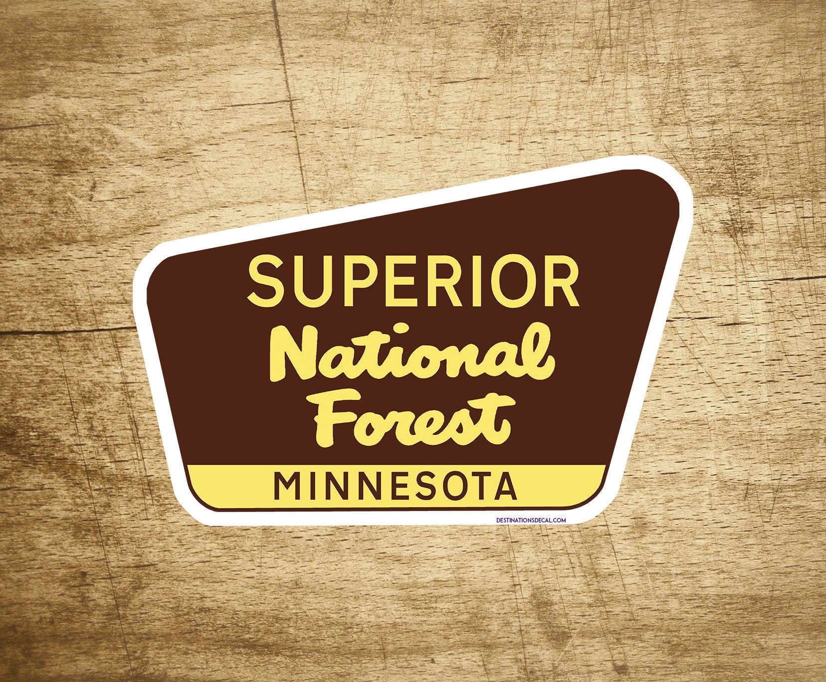 Superior National Forest Decal Sticker 3.75" x 2.5" Minnesota Park Vinyl